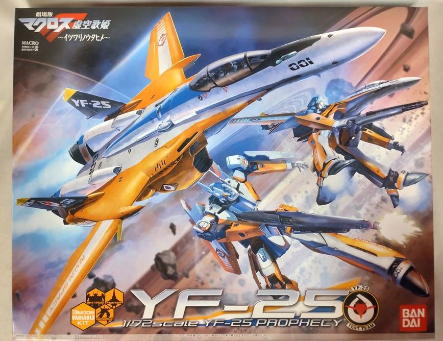 Bandai 1/72 3-form Kanzen Henkei model YF-25 Prophecy FamilyMart limited theater Bonus Item Macross F Void Diva