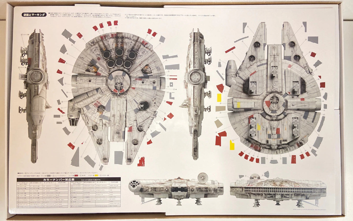 FINE MOLDS PLASTIC UNASSEMBLED MODEL KIT MILLENIUM FALCON 1/72 SCALE