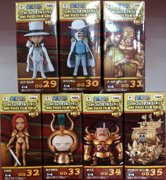 Banpresto WCF/Film Gold 05 One Piece Complete 7 Type Set