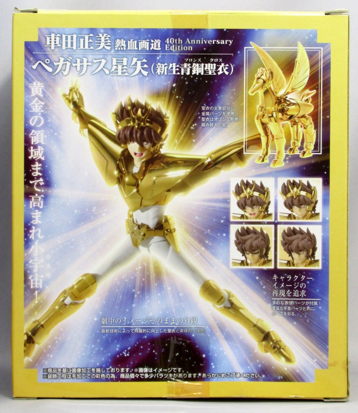 Bandai Saint Seiya Myth Cloth EX Pegasus Seiya Reborn Bronze Cloth Masami Kurumada Nekketsu Gado 40th Anniversary Edition