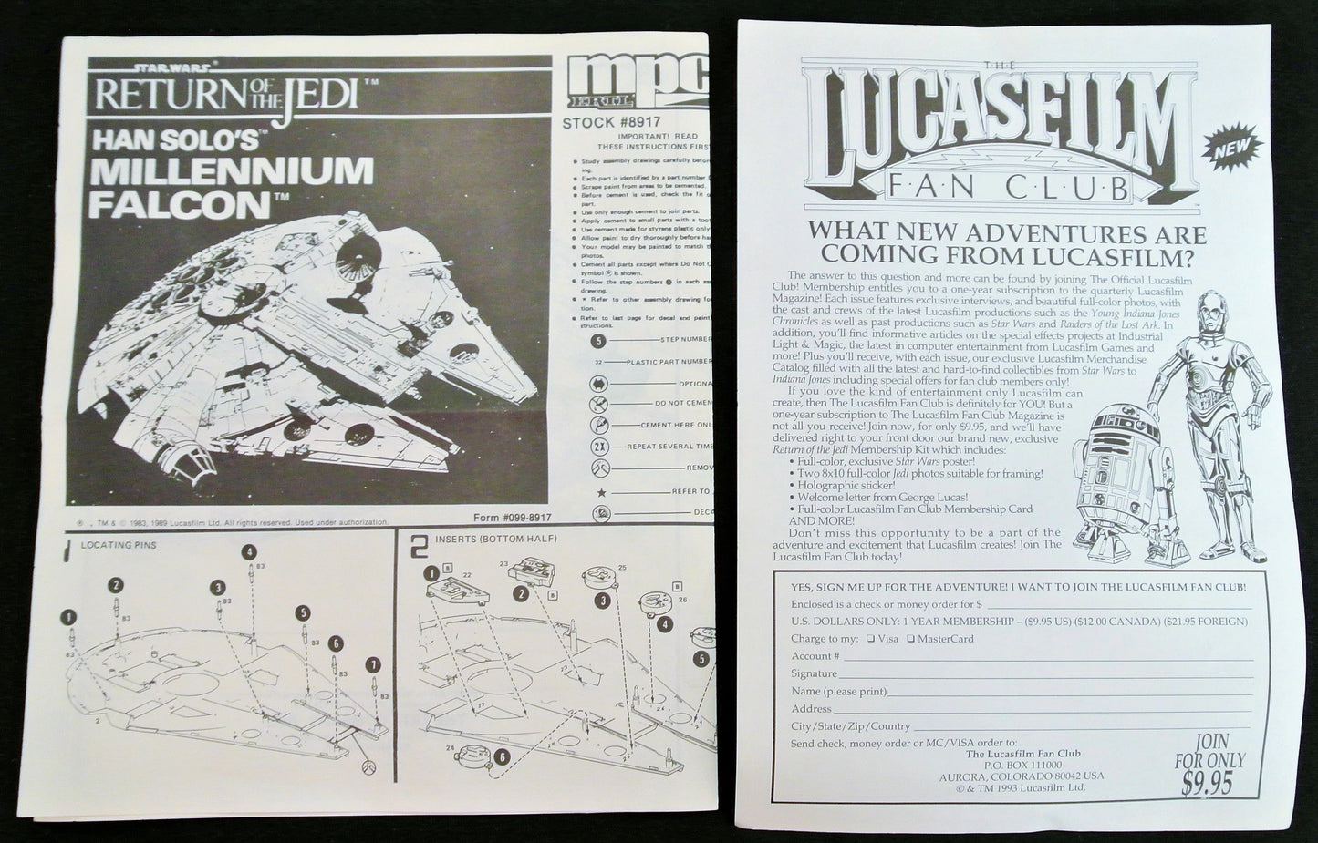 mpc SCALE MODEL KIT MILLENNIUM FALCON 8917