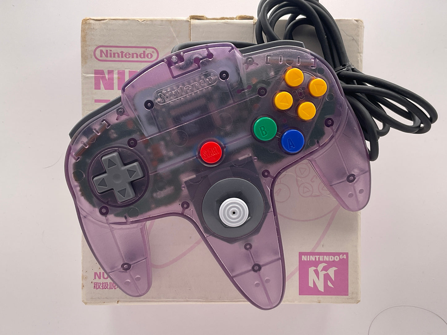 Nintendo 64 Controller Purple Transparent Boxed