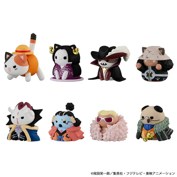 MEGA CAT PROJECT One Piece Nyan Piece Nyan! Luffy and the Seven Warlords of the Sea 1BOX Quantity: 8