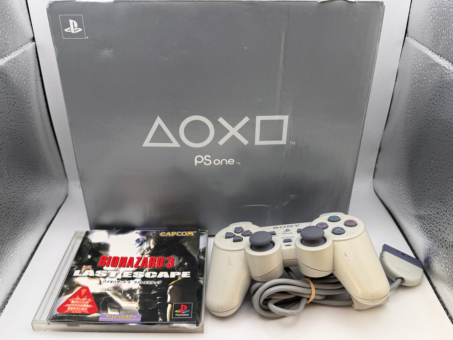 Psone Console Boxed + Game + controller