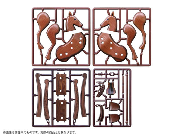 Juego de figuras Puripura, conocimiento del caballo de madera, antiguo