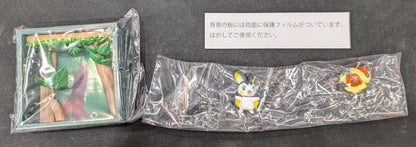 Re-Ment Pokemon Frame Deep Green Forest Pokemon Emolga and Kricketot 4