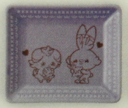 Bandai Spirits Ichiban Kuji PokePeace PEACE Sewing Moment F-Prize Espurr & Scorbunny Lace Plate