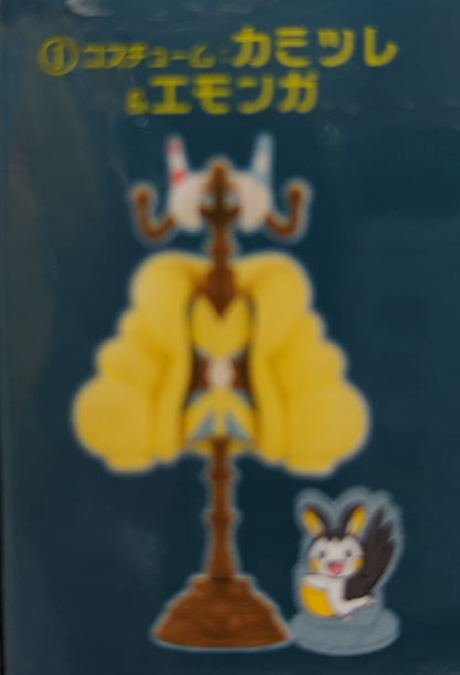 Pokemon Miniature Torso Pocket Monsters Kamitsure and Emolga 1