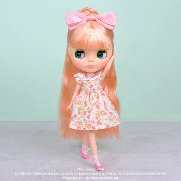 ★Nuovo di zecca★Junie Moon Dear Darling 22 cm Bambola (Neo Blythe) Set vestito intero rosa