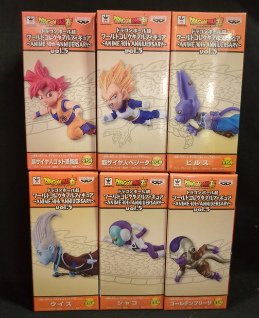 Banpresto WCF Dragon Ball ANIME 30th ANNIVERSARY vol.5 Complete 6 Type Set