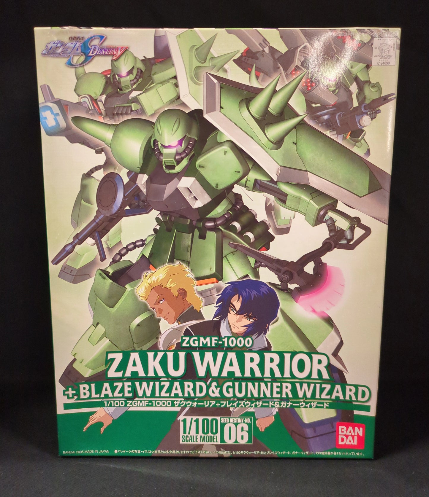Bandai 1/10 0 Mobile Suit Gundam Seed DESTINY ZAKU Warrior + Blaze Wizard and Gunner Wizard 06