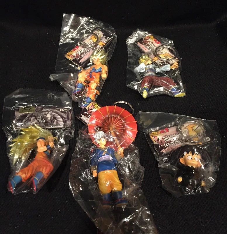 Banpresto ALL SONGOKOU 03/DBZ HQ Keychain Complete 5 Piece Set