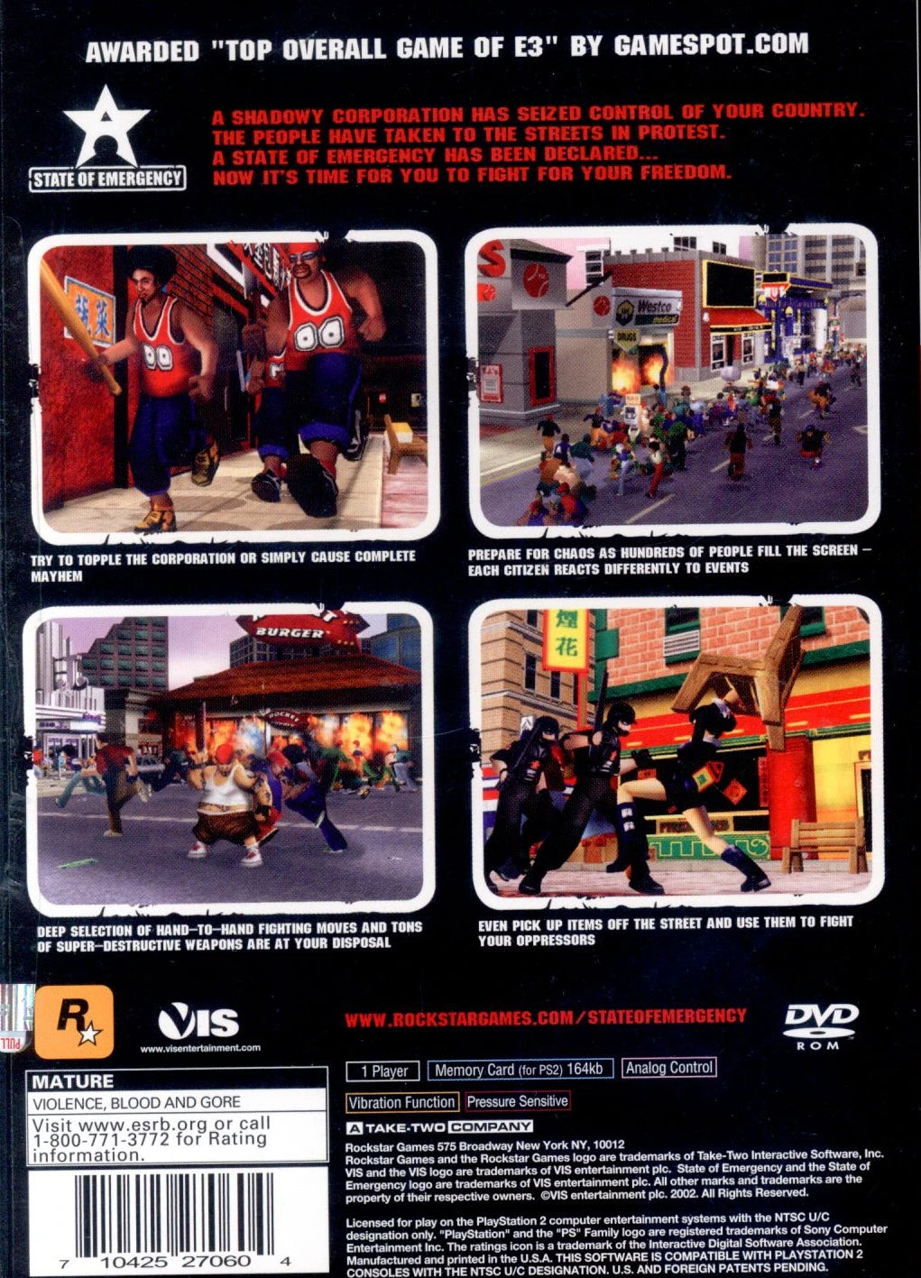 STATE OF EMERGENCY Overseas version