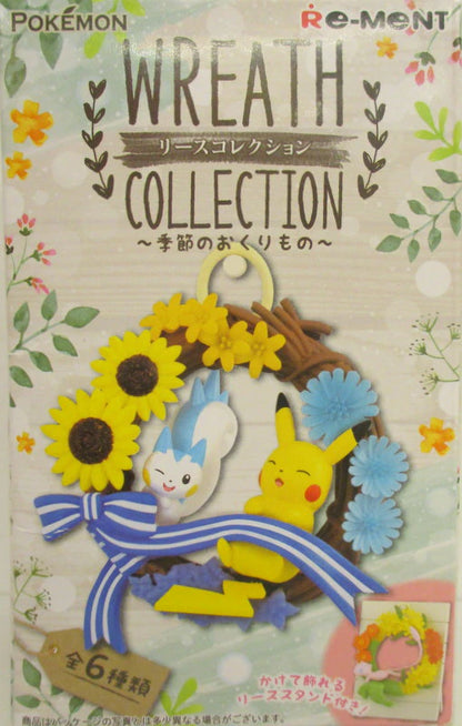 Re-Ment Wreath Collection Seasonal Gift Pikachu and Pachirisu