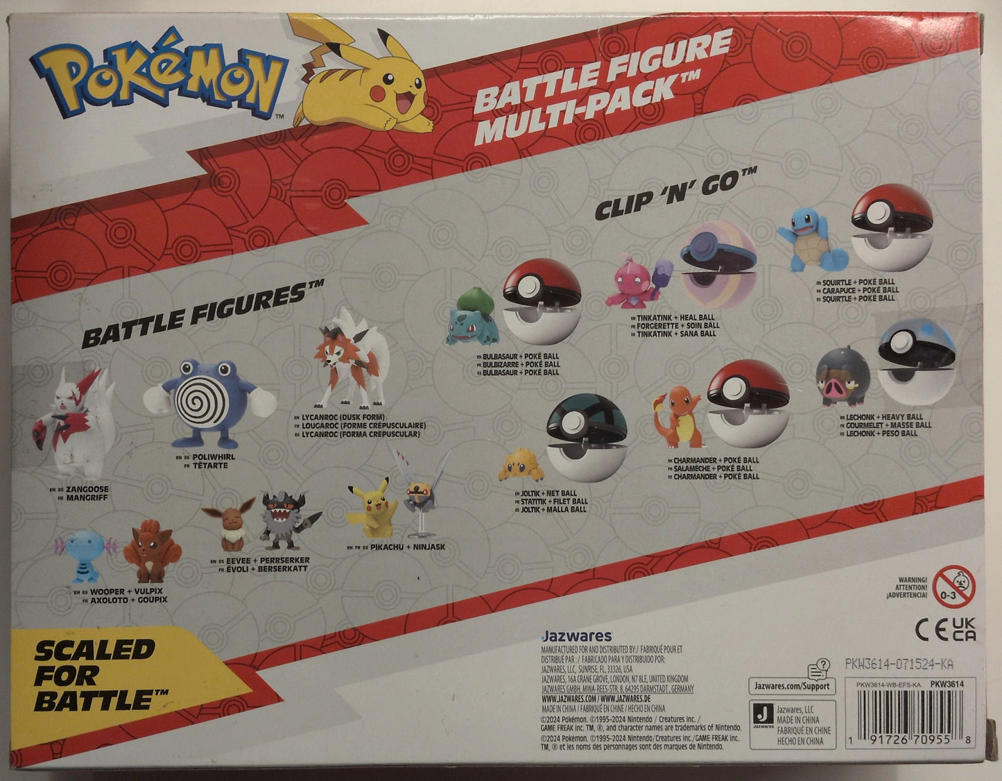 Jazwares MULTI-PACK POKEMON BATTLE READY