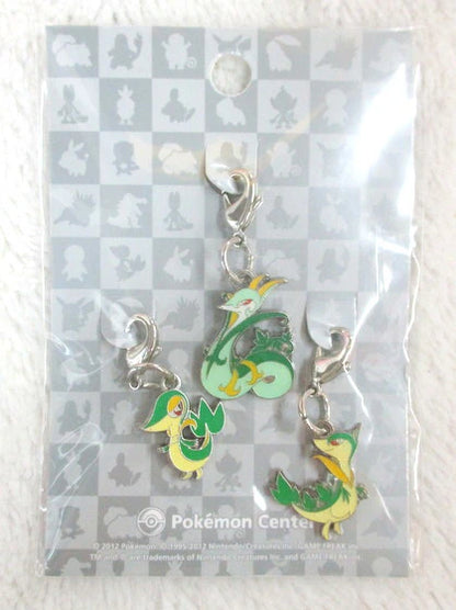 Pokemon Center evolution metal charm Tsutaja & Janobi & Jaroda 495-497