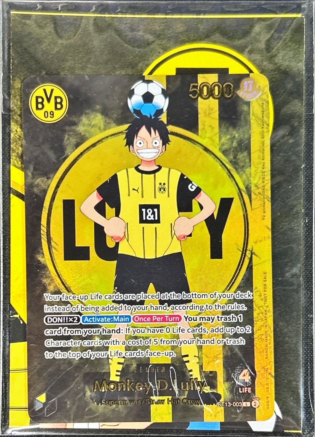 [Condition B] Monkey D. Luffy (Unopened/English version/Dortmund) [L] {ST13-003}