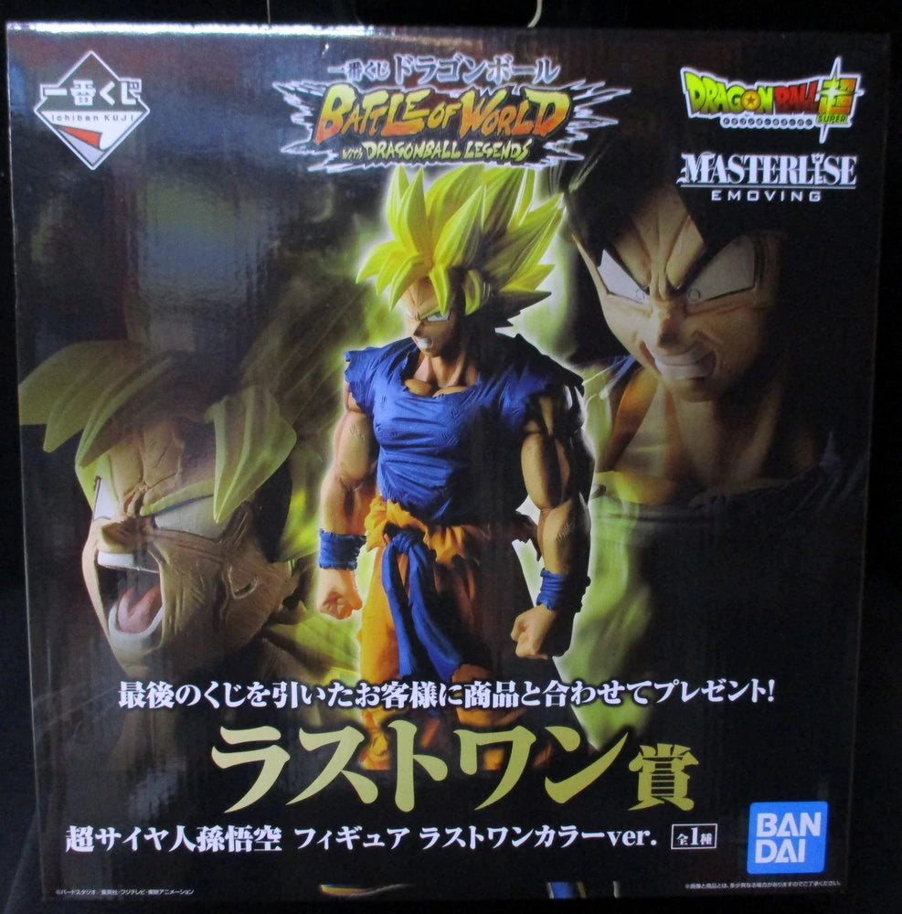 Bandai Spirits Ichiban Kuji Dragon Ball BATTLE OF WORLD con Dragon Ball LEGENDS Ultimo premio Super Saiyan Son Goku Figure Ultimo colore Ver.