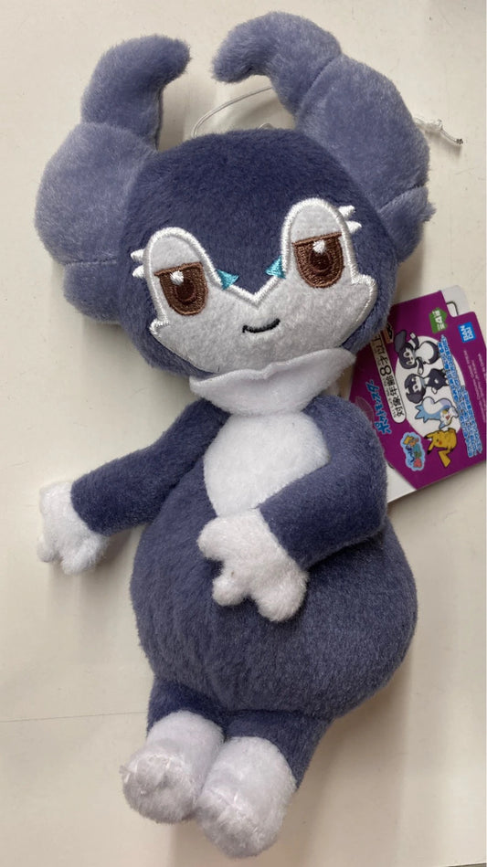 Bandai Spirits Look at the Tail! Plush Stuffed Toy Toys Pikachu, Pachirisu, and Sable (Male and Female Forms) Pokemon Sable (Male Form)