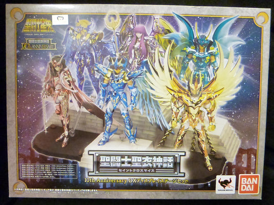 Bandai Saint Seiya Myth Cloth Masami Kurumada 10th Anniversary DX Display Stage set