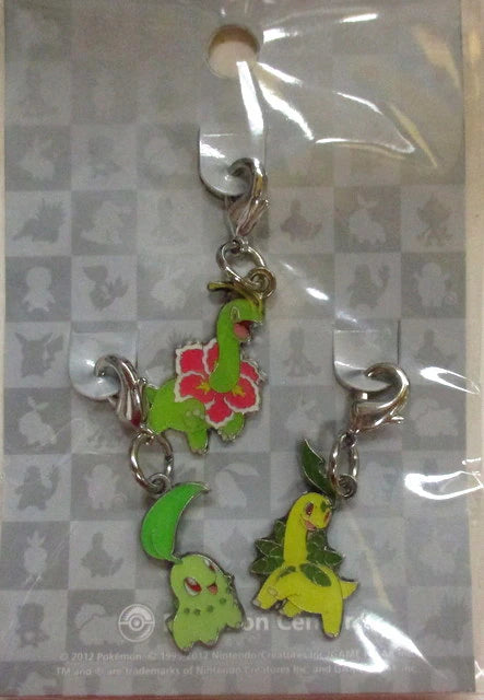 Pokemon Metal charm 152 153 154 Pocket Monsters Chikorita Bayleef Meganium