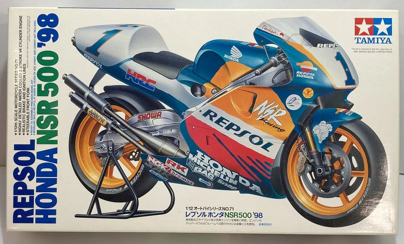 Tamiya 1/12 Motorradserie Nr.71 Repsol Honda NSR500 '98 14071