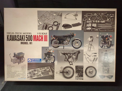 Gunze Sangyo 1/12 Scale HIGH-TECH MODEL KAWASAKI 500 MACHIII MODEL H1 G-623