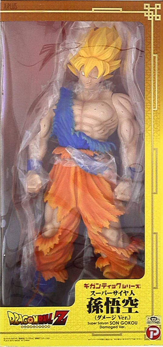 X-Plus Gigantic Series Super-Saiyan Son Goku Damage Ver.