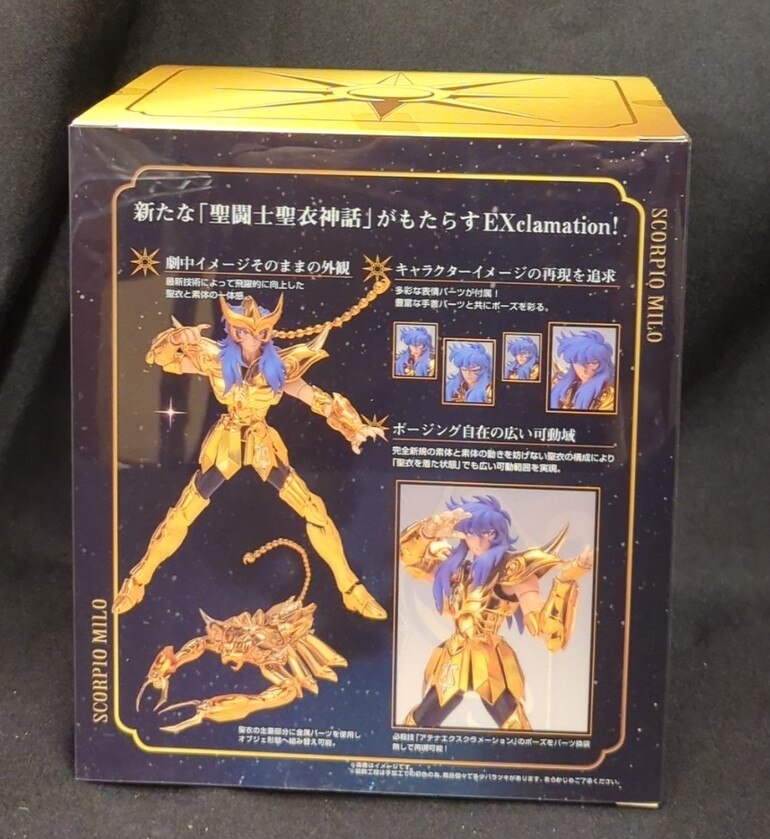 BANDAI Saint Seiya Myth Cloth EX Masami Kurumada Scorpion Milo First edition Effect With Bonus