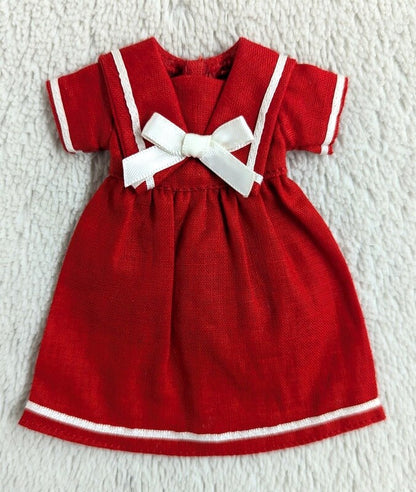Junie Moon Dear Darling 22cm Doll Size (Neo Blythe) Short Sleeve Sailor One Piece Red