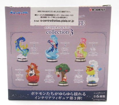 Re-Ment Swing Vignette Collection 3 Pokemon Complete 6 Type Set (1 Box)