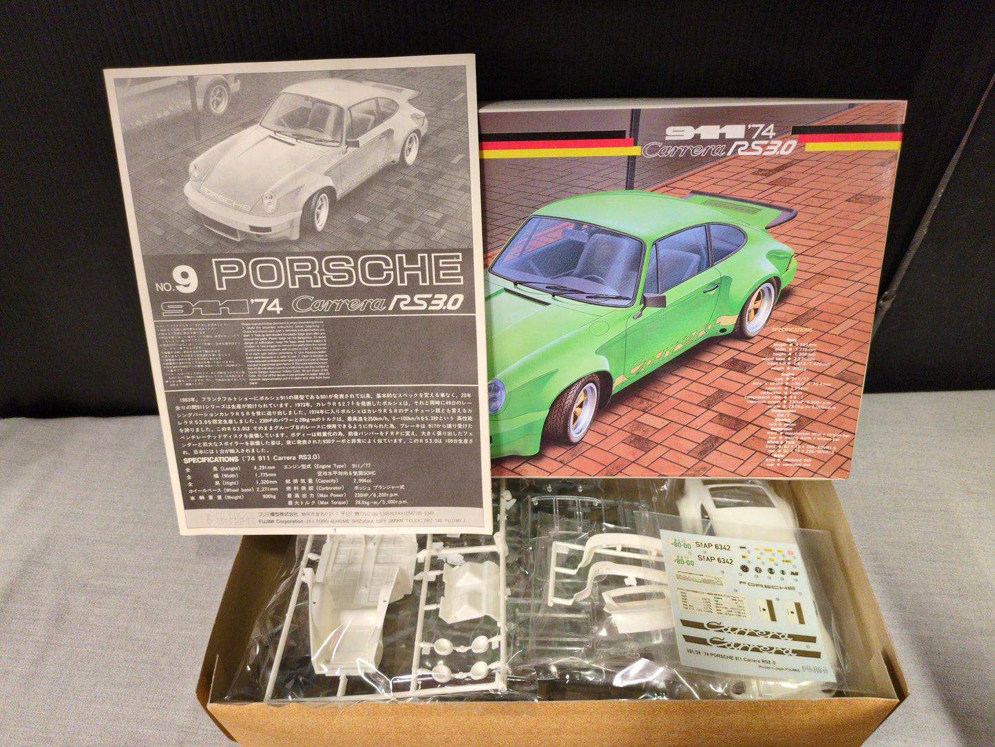 Fujimi 1/24 Enthusiast Model PORSCHE 911 '74 Carrera RS3.0 EM-9