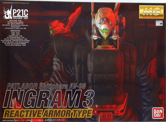 Bandai MG/Patlabor Ingram Unit 3 Reactive Armor Equipped (Unit 2 Compatible)/MG 1/100