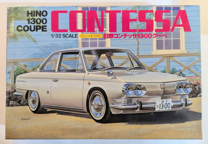 LS 1/32 scale Hino Contessa 1300 Coupe with pull-back wind-up toy 41