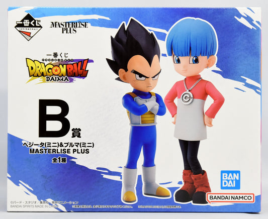 Bandai Spirits Ichiban Kuji Dragon Ball DAIMA B Prize Vegeta (mini) and Bulma (mini) MASTERLISE PLUS