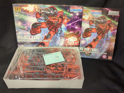 Bandai HG GUNDAM THE ORIGIN MS-05S Zaku For Use With Char I 1/144