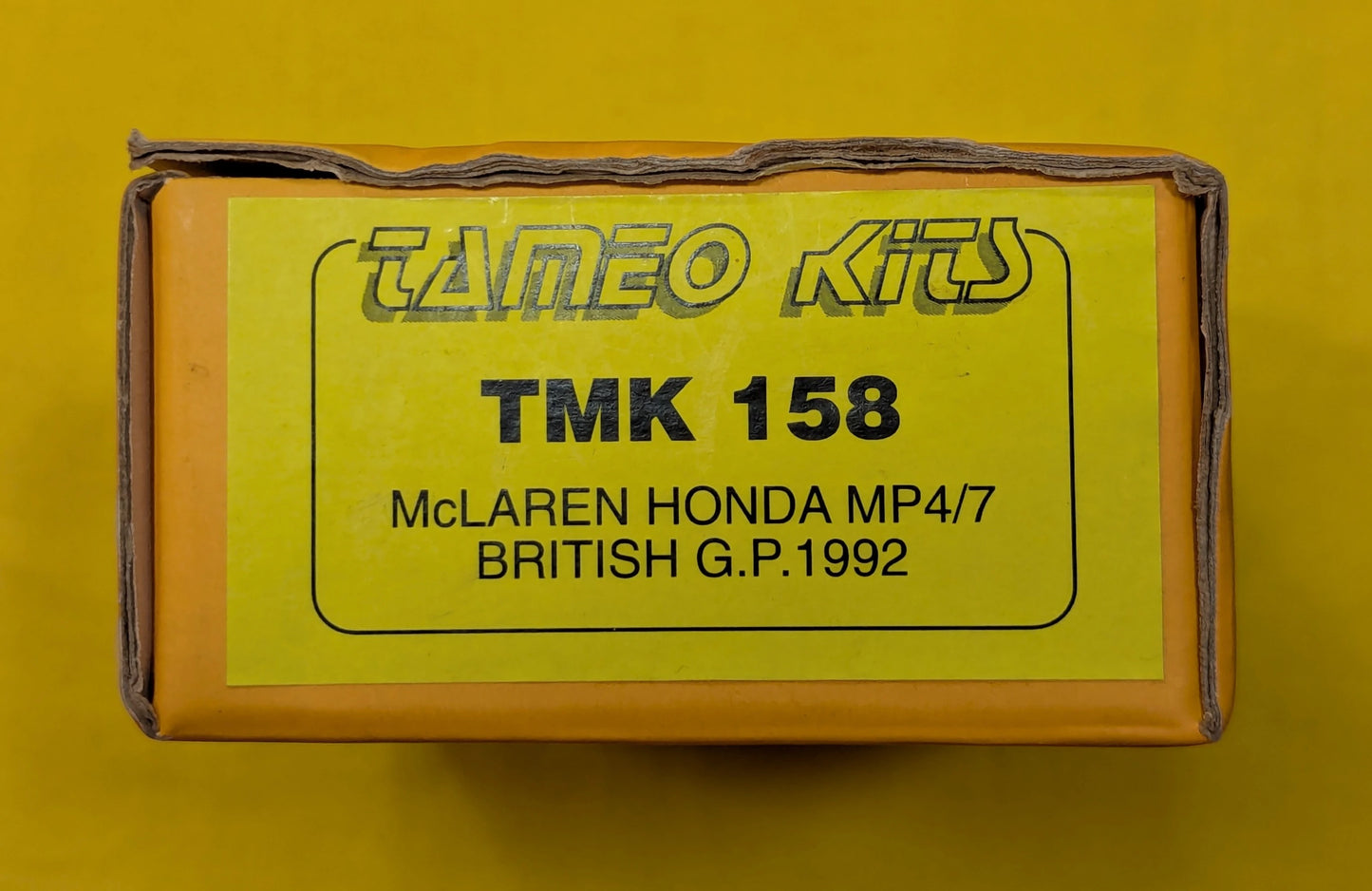 TAMEO Kits 1/43 Metal Kit McLaren MP4/7 Honda United Kingdom GP 1992 G. Gerger/A. Senna TMK158 TMK158