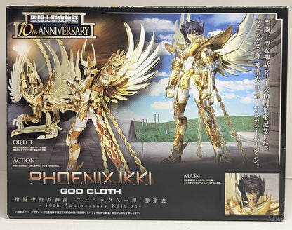 BANDAI Saint Seiya Myth Cloth Masami Kurumada Phoenix Ikki God Cloth 10th Anniversary Edition