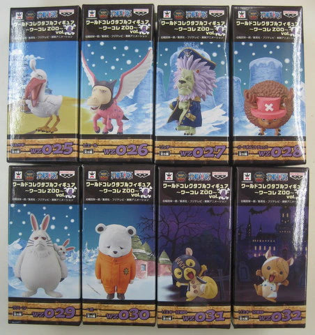 Banpresto WCF One Piece ZOO Vol.4 Complete 8 Piece Set