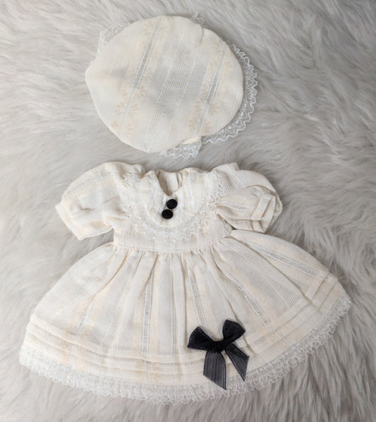 Doll outfit, MDD size, dress with hat