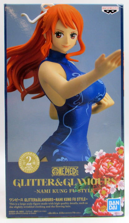 BANDAI SPIRITS GLITTER and GLAMOURS NAMI KUNG FU STYLE Blue Nami