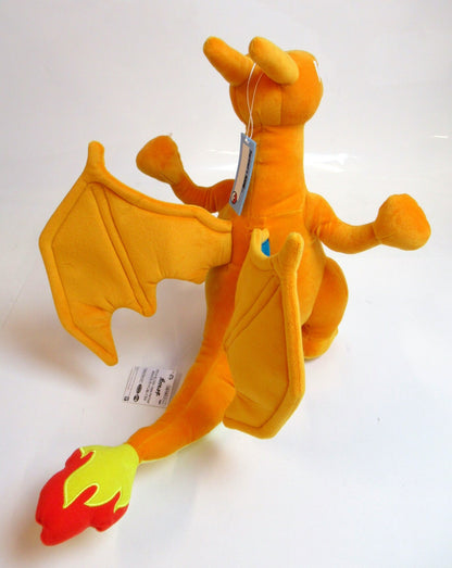 BANDAI SPIRITS Hello Partner Mega Charizard Plush Stuffed Toy Pokemon Charizard