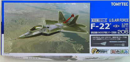 Tomytec 1/144 Gijutsu MIX US Force aérienne F-22 Avion d'essai de développement EMD002 Edwards AC206