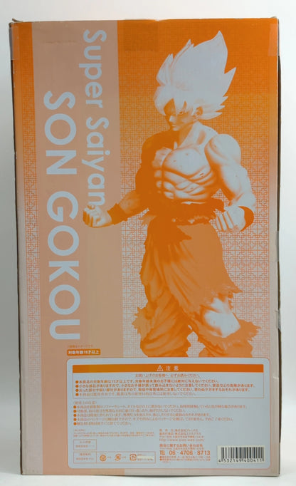 X-plus Gigantic series Super Saiyan Son Goku Damage Ver. Clear Hair Version