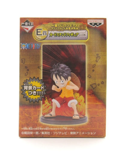 Banpresto - Ichiban Kuji/One Piece Marineford Final Battle E-Prize Card stand Luffy