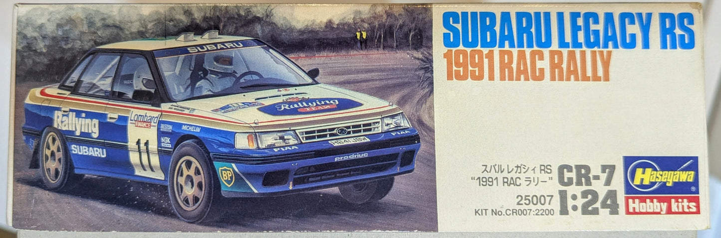 Hasegawa Seisakusho 1/24 CR-7 Subaru Legacy RS 1991 RAC Rally CR007