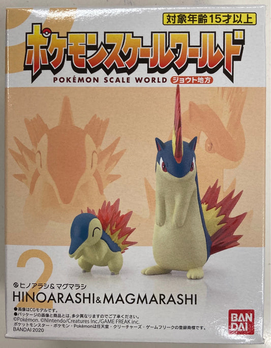 Bandai Pokemon Scale World Johto Region Pokemon Cyndaquil and Magmar 2