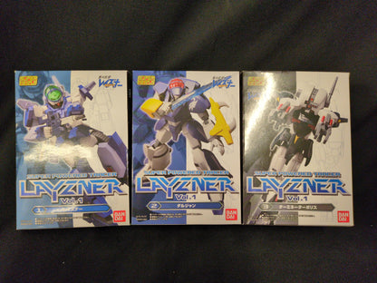 Bandai Super Minipla Blue Comet SPt Layzner Vol.1 Complete 3 Type Seted
