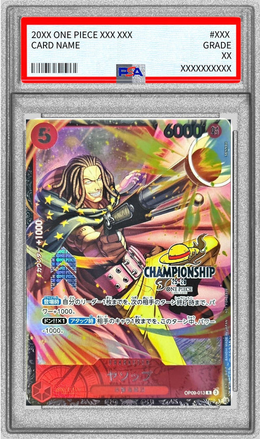 [PSA10 appraised] Yasopp (CS25-26/illust:SENNSU) [R] {OP09-013}