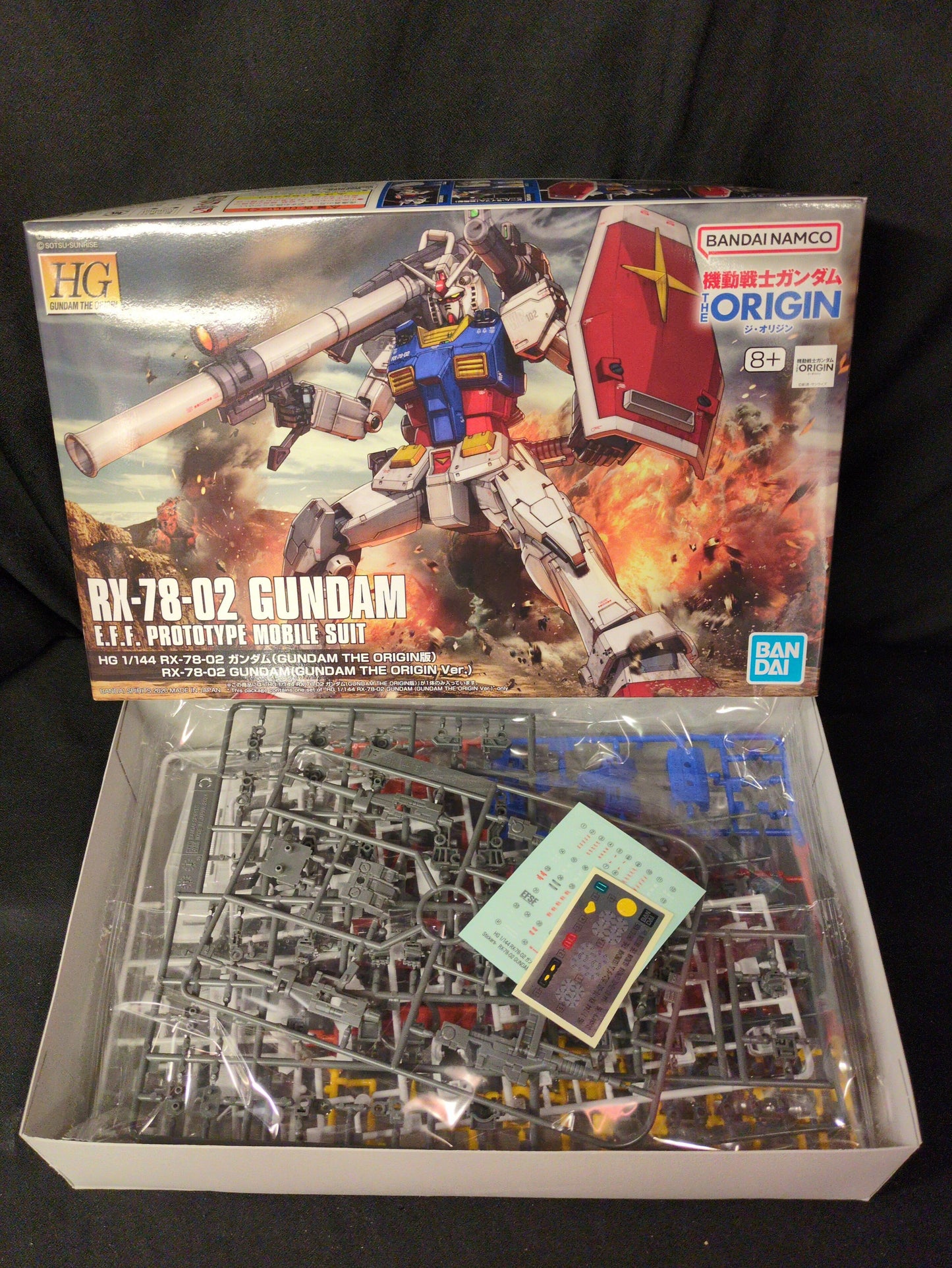 Bandai Spirits HG GUNDAM THE ORIGIN 1/144 Bandai Namco version RX-78-02 Gundam 8+ notation 026